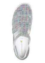 Waldl&auml;ufer, comfortabele damessandalen, breedte H, met uitneembaar voetbed WIT-BONTE