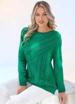 Trui van een structuurmix 