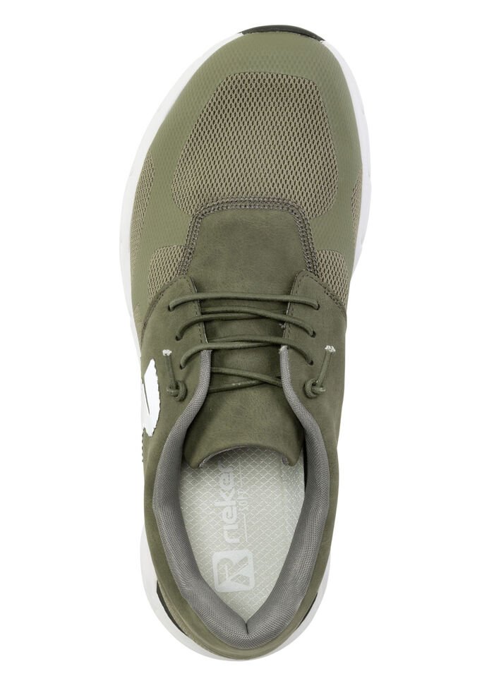 Rieker sneakers met elastische decoratieve vetersluiting OLIJFGROEN