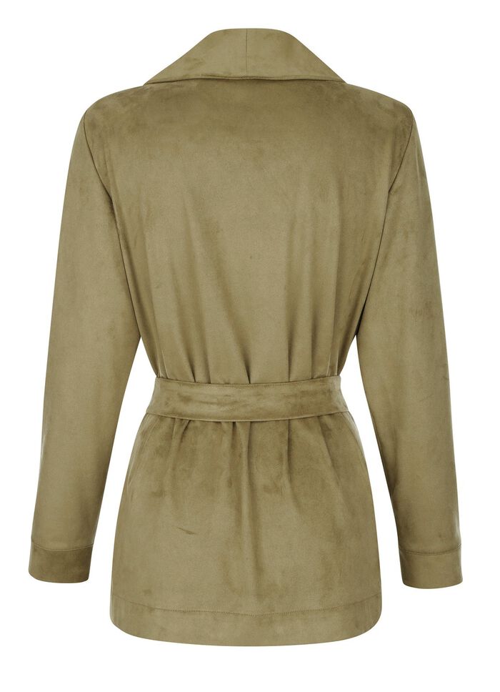 Lange blazer met sjaalkraag 