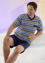 Pastunette Shorty met garengeverfd gestreept dessin 