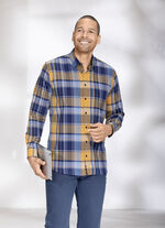 Geruit overhemd met button-downkraag D''BLAUW-OKER