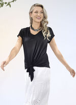 Overhemd met een verfijnde stropdasmogelijkheid in 2 kleuren 