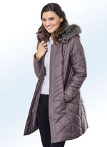 Korte jas met afneembare capuchon ROZENKWARTS