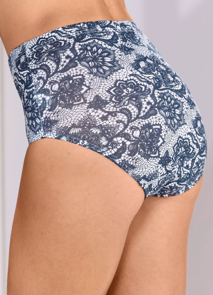 Set van vier slips met kantlook 