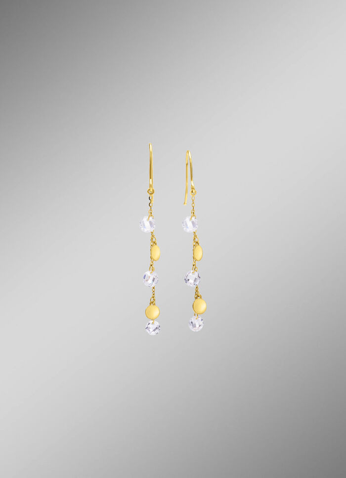 Stijlvolle oorhaken met zirkonia 