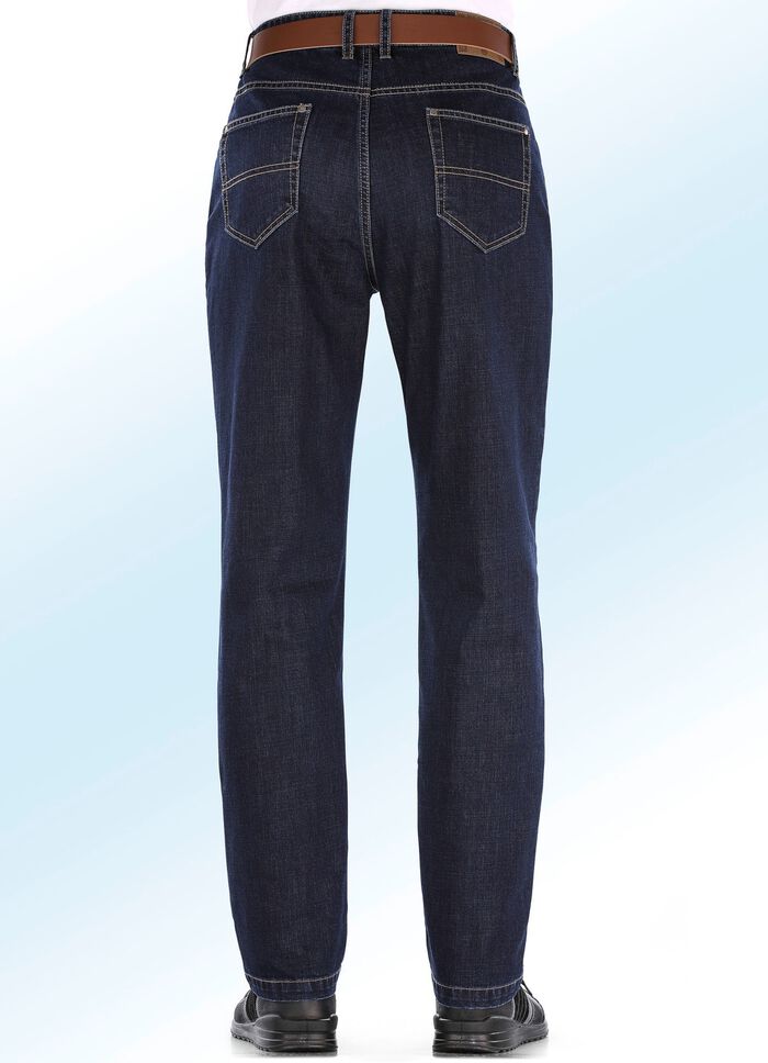 Jeans in 3 kleuren DONKERBLAUW