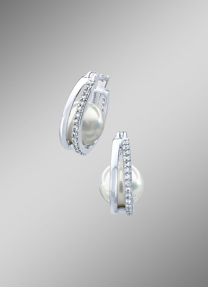 Creoolse klapoorbellen met echte zoetwaterparels 