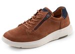 Waldl&auml;ufer, comfortabele herensneakers, breedte H, met uitneembaar voetbed COGNAC-MARINE