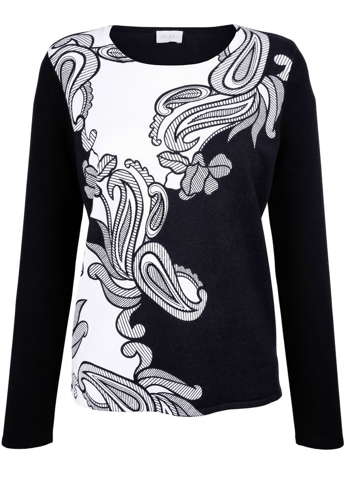 Trui met paisley-motief 