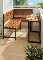 Balkonhoekset, hout/aluminium 