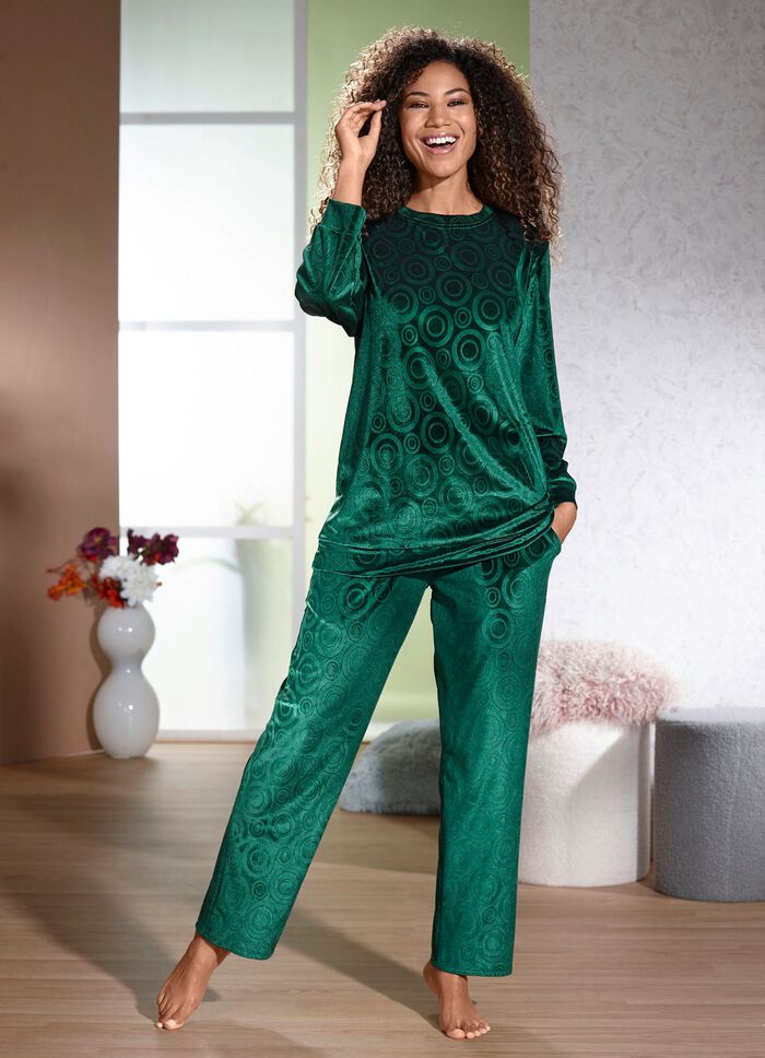 Huispak van panne-fluweel 