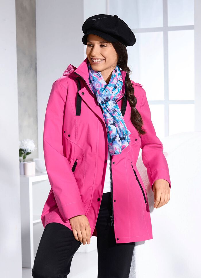 Functioneel jack met ritssluiting in de achterkraag 