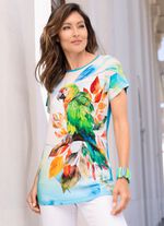 Shirt met oversized schouders 