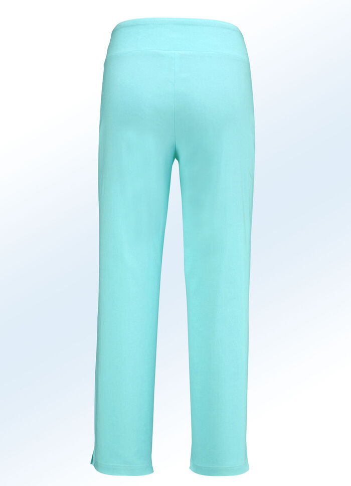 7/8-broek met hogere tailleband in 7 kleuren TURQUOISE