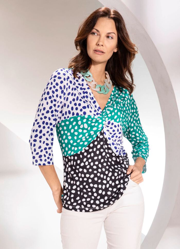 Shirt-tuniek in wikkellook 