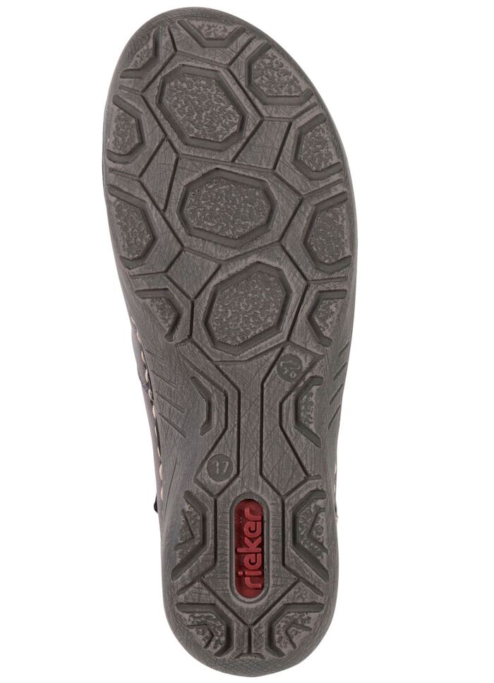 Rieker laarsje gemaakt van gearceerd synthetisch materiaal GRIJS-ZWART