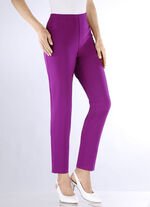 Enkellange broek met een getailleerde tailleband FUCHSIA