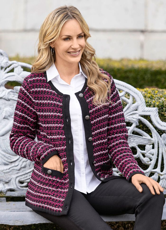 Cardigan in jacquardmotief 