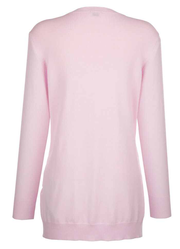 Cardigan met modaal ROSÉ