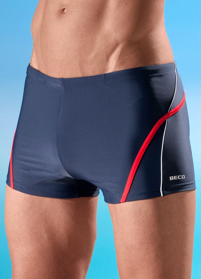 Zwembroek met halve voering aan de voorkant 