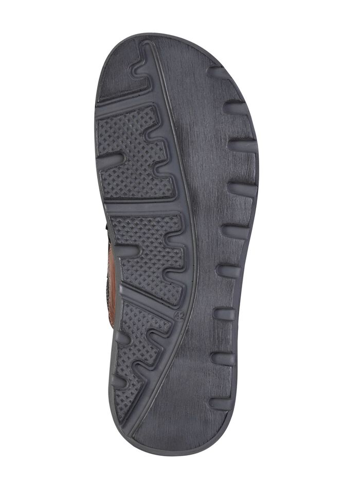 Muiltjes met luchtige openingen ZWART-KASTANJEBRUIN