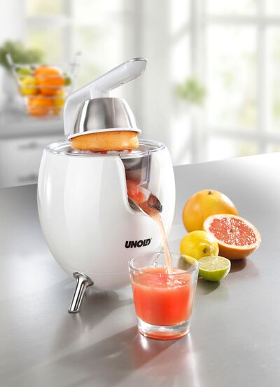 Citruspers met druppelstop en automatische start/stop 