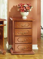 Rollende ladekast met echt houtfineer 