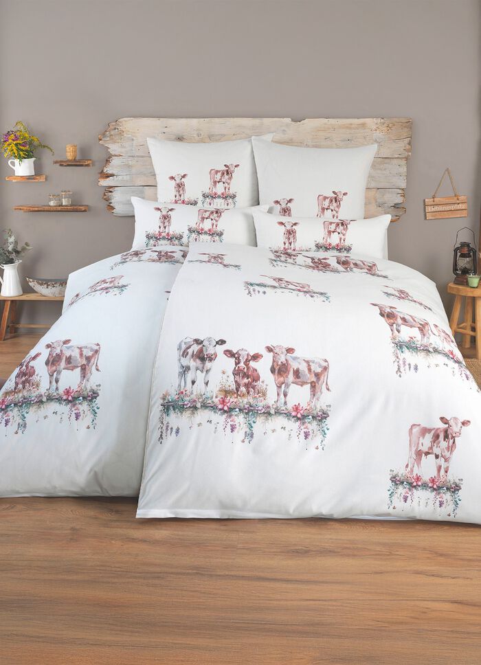 Beddengoedset van polykatoen met ritssluiting 