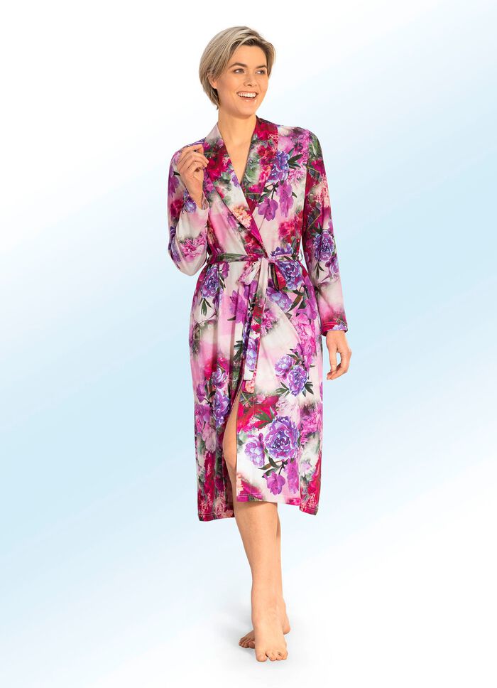 Kamerjas met een bloem- en bladmotief 