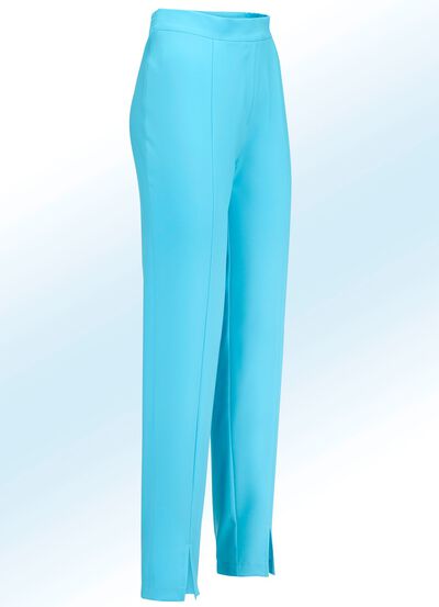 Broek met trendy beensplitten 