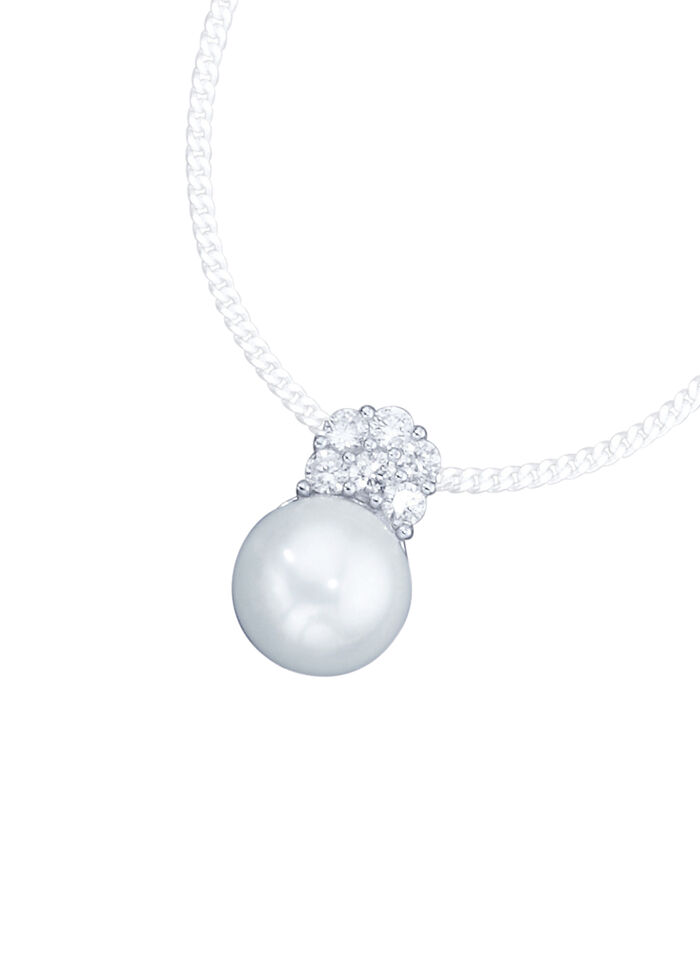 Massieve kettinghanger met zoetwaterparel 