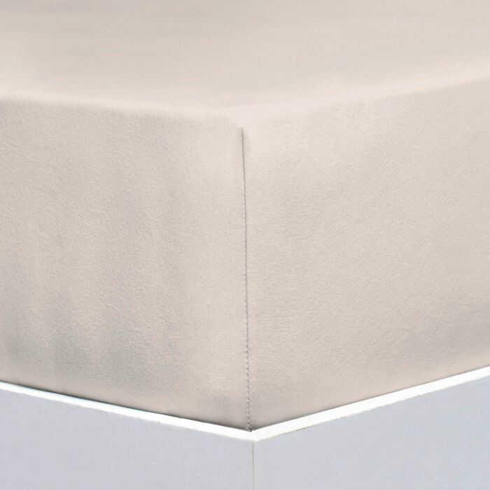 Jersey stretch elastaan hoeslakens Uitstekend van Florella BEIGE