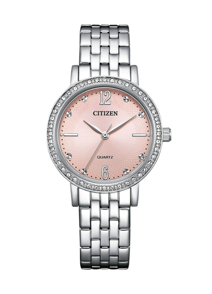 Citizen quartz dameshorloge met roestvrijstalen bandkast 