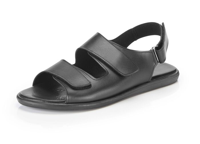 Sandaal met drie verstelbare klittenbandsluitingen 