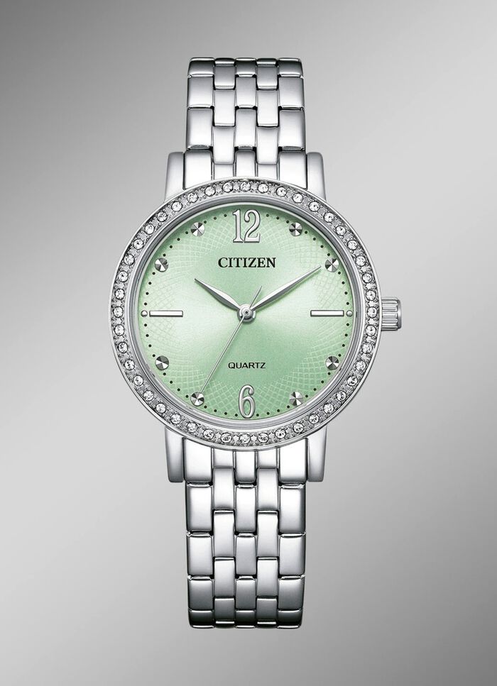 Citizen quartz dameshorloge met roestvrijstalen bandkast 