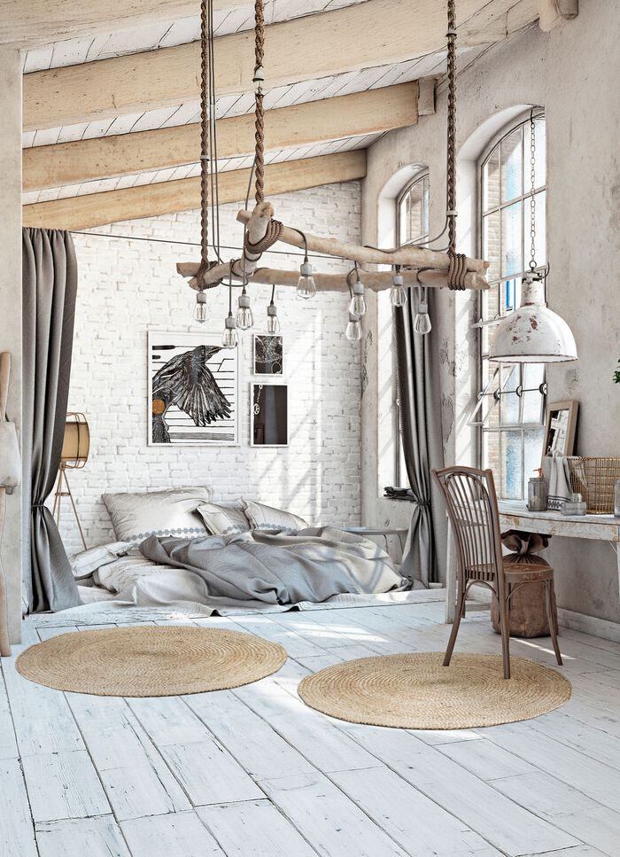 Vlechtwerkmat, met de hand gevlochten van 100% jute 