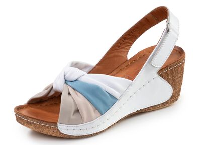 Gemini, trendy damessandalen, breedte G, met verstelbare klittenbandsluiting 