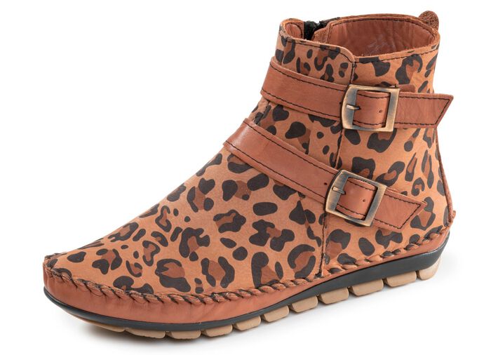 Gemini, trendy dameslaarzen, breedte G, met uitneembaar voetbed BRUIN