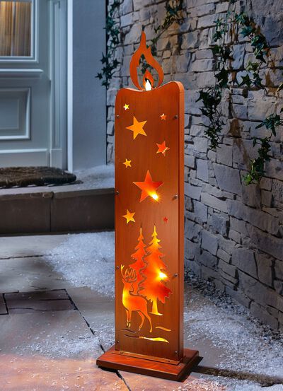 Decoratieve stelekaars van staal 