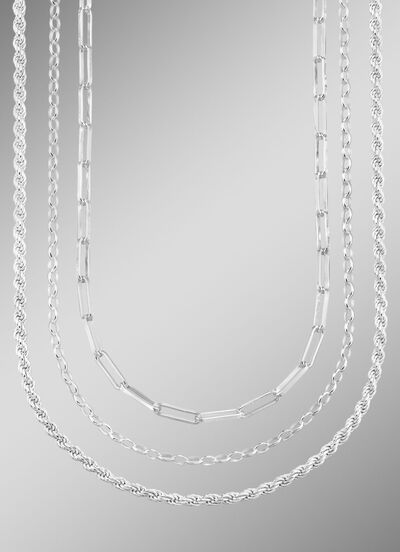 Sieradenset, 3-delig, bestaande uit drie kettingen 