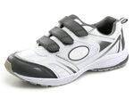 Sneakers met klittenband in een sportief design WIT-GRIJS
