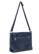 Laurina tas met magneetsluiting en decoratieve strik DONKERBLAUW