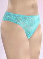 Sexy setje van drie strings van elastisch kant 