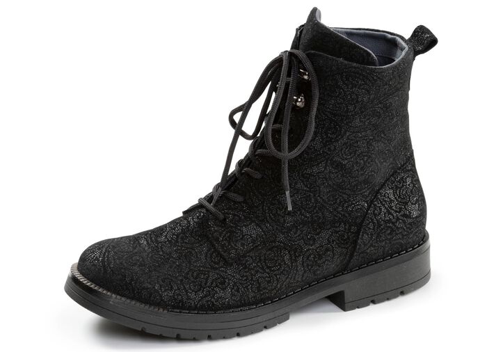 Waldl&auml;ufer, comfortabele dames enkellaarsjes, breedte G, met uitneembaar voetbed 