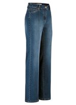 Jeans met gestikte biezen 