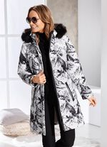 Korte jas met afneembare capuchon 