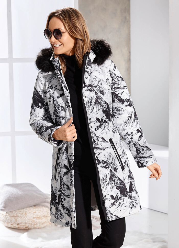 Korte jas met afneembare capuchon 