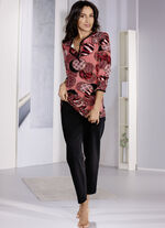 Pyjama met knoopsluiting en lange mouwen 