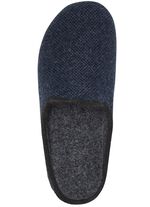 Pantoffels van textiel met een subtiel patroon MARINE